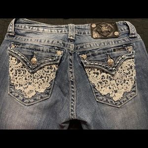 Miss Me Bootcut Jeans size 27, inseam 34